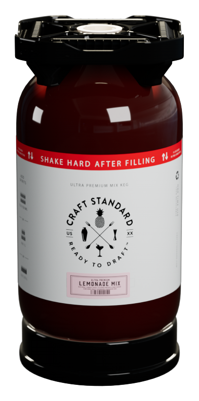The Lemonade keg, exactly as it arrives